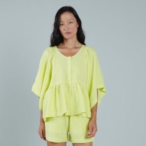 Ilana Kohn Brenda Shirt 1X in Key Lime NWT